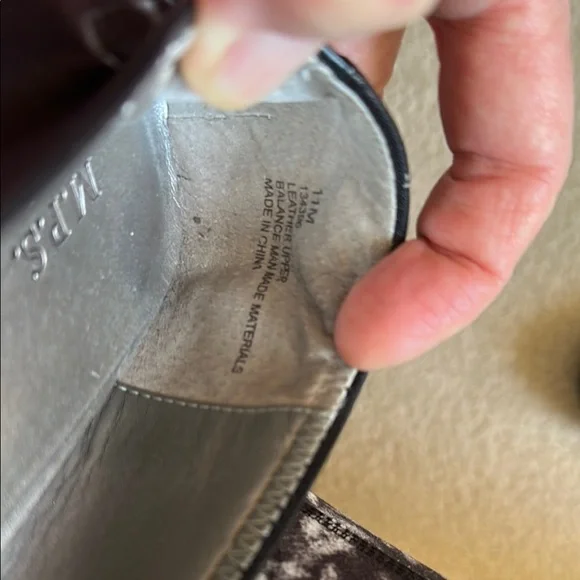 MPS Black Leather Ballet Flats - Picture 3 of 5